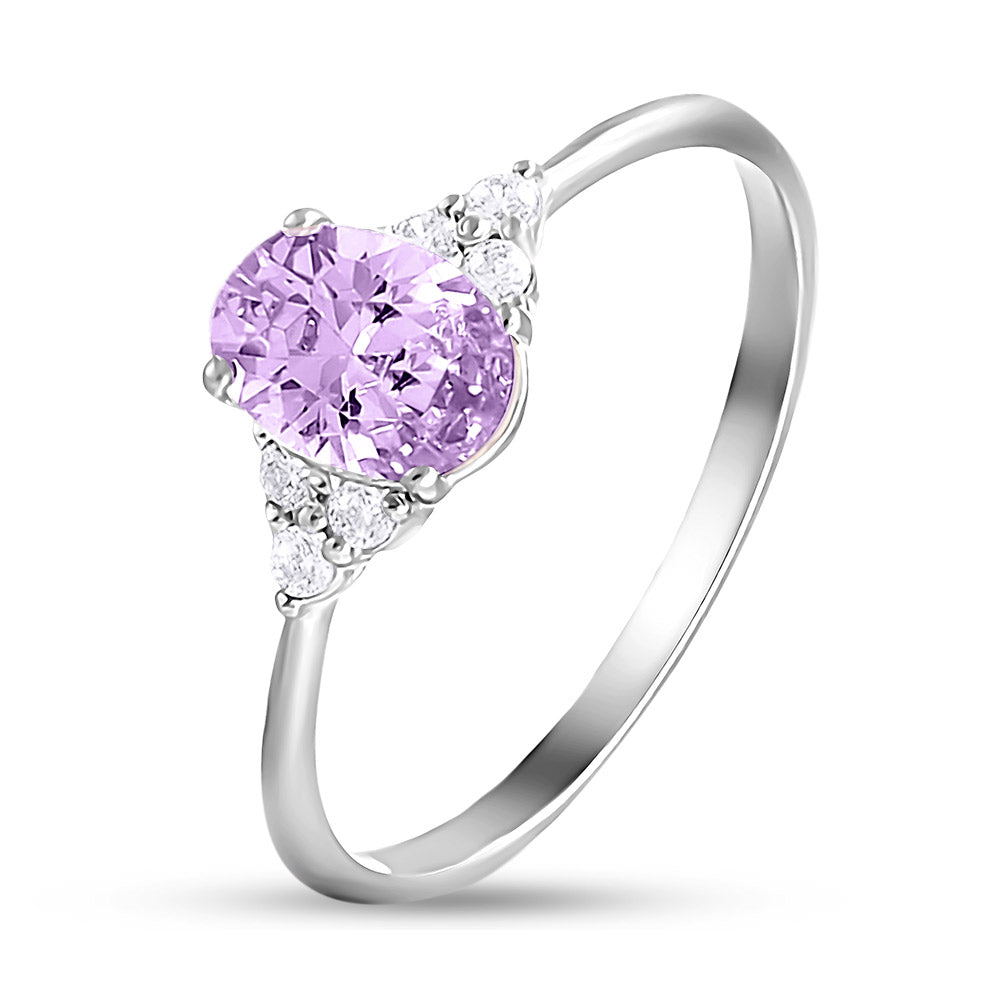 Cubic Zirconia Ring | Delicate | Sterling Silver