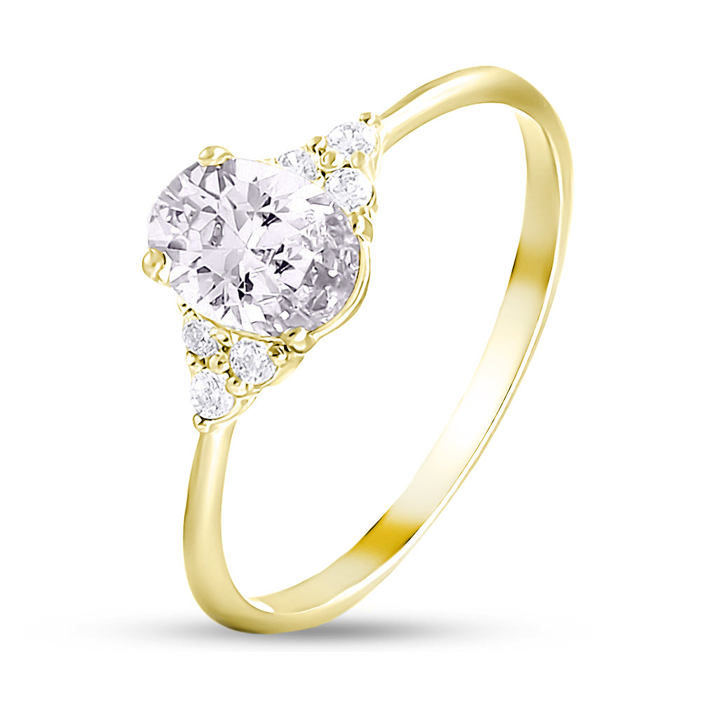 14K Gold Bonded Ring | Elegant | Sterling Silver