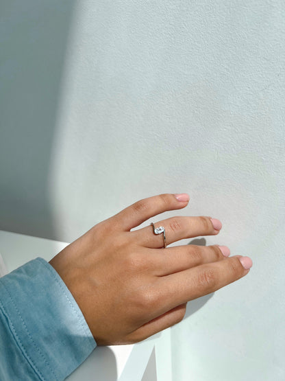 Cubic Zirconia Ring | Classic Slim | Sterling Silver