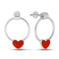 Pendientes de moissanita para mujer | Plata de ley 925 con baño de oro de 18 quilates | Diseño conmovedor