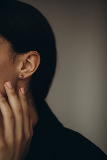 Sterling Silver Stud Earrings | Elegant