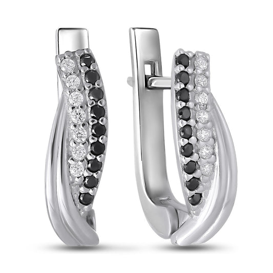 Cubic Zirconia Earrings | Minimalist Classic | Sterling Silver