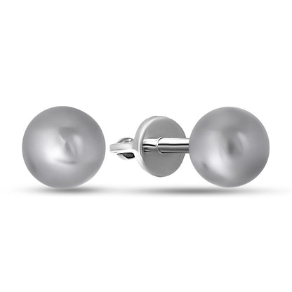 Sterling Silver Stud Earrings | Classic Ball