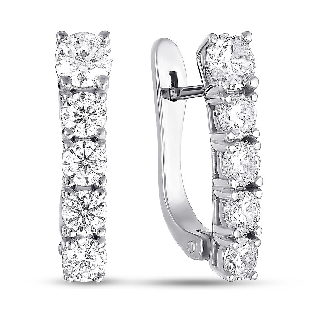 Cubic Zirconia Earrings | Refined Everyday | Sterling Silver