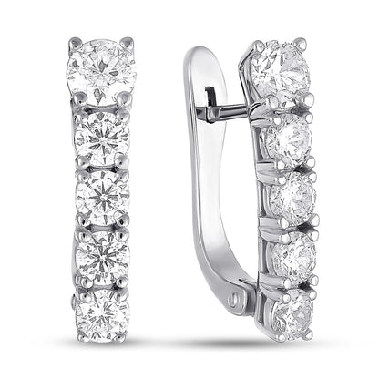 Cubic Zirconia Earrings | Refined Everyday | Sterling Silver