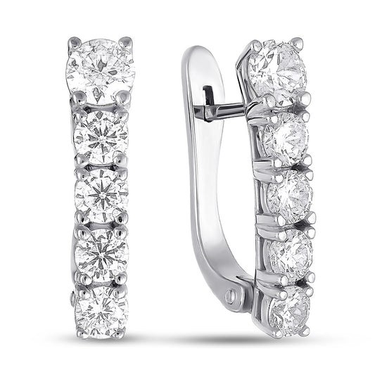 Cubic Zirconia Earrings | Refined Everyday | Sterling Silver