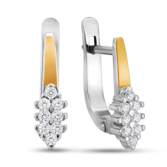 14K Gold Plated Earrings | Elegant | Sterling Silver