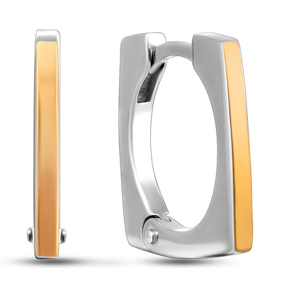 Sterling Silver Earrings | Real Gold Overlay Refined