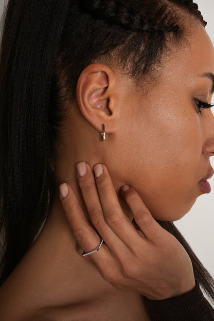 Sterling Silver Earrings | Real Gold Overlay Refined