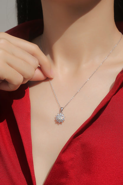 Moissanite Pendant Necklace | Desire | Sterling Silver