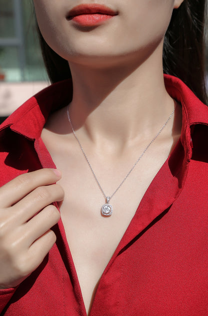 Moissanite Pendant Necklace | Universe | Sterling Silver