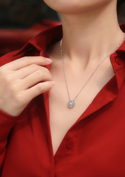 Moissanite Pendant Necklace | Stars | Sterling Silver