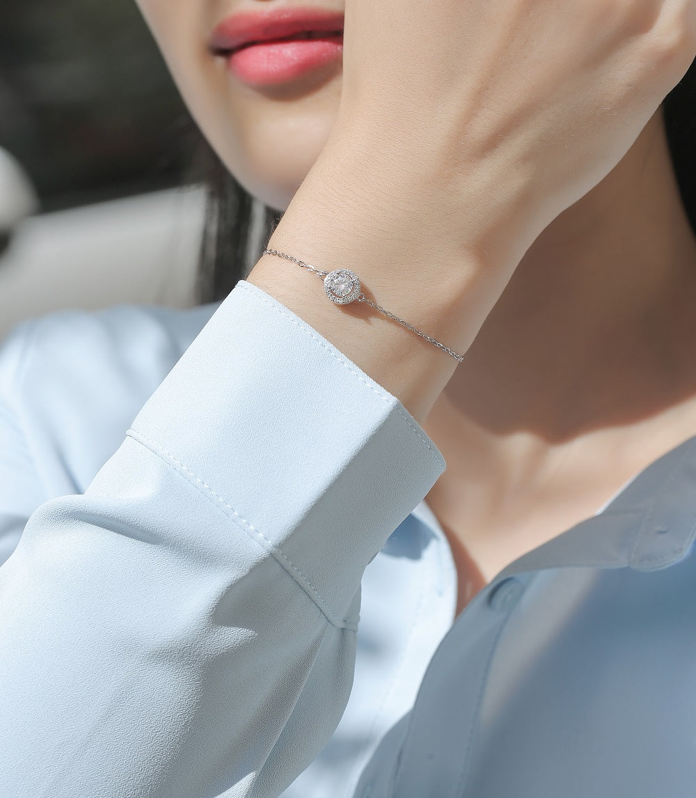 Moissanite Bracelet | Tale | Sterling Silver