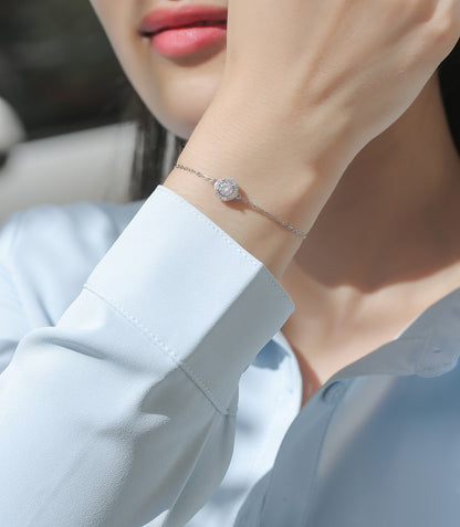 Moissanite Bracelet | Tale | Sterling Silver