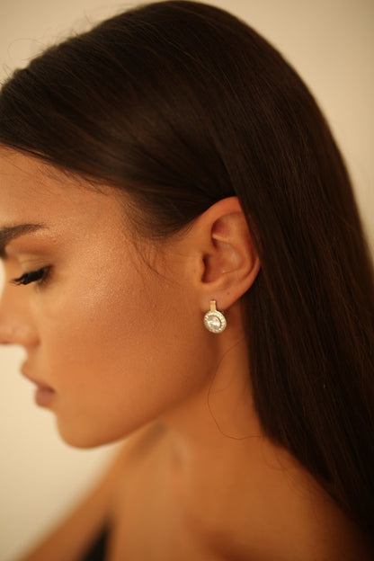 14K Gold Plated Earrings | Elegant | Sterling Silver