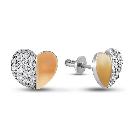 14K Gold Plated Stud Earrings | Sterling Silver