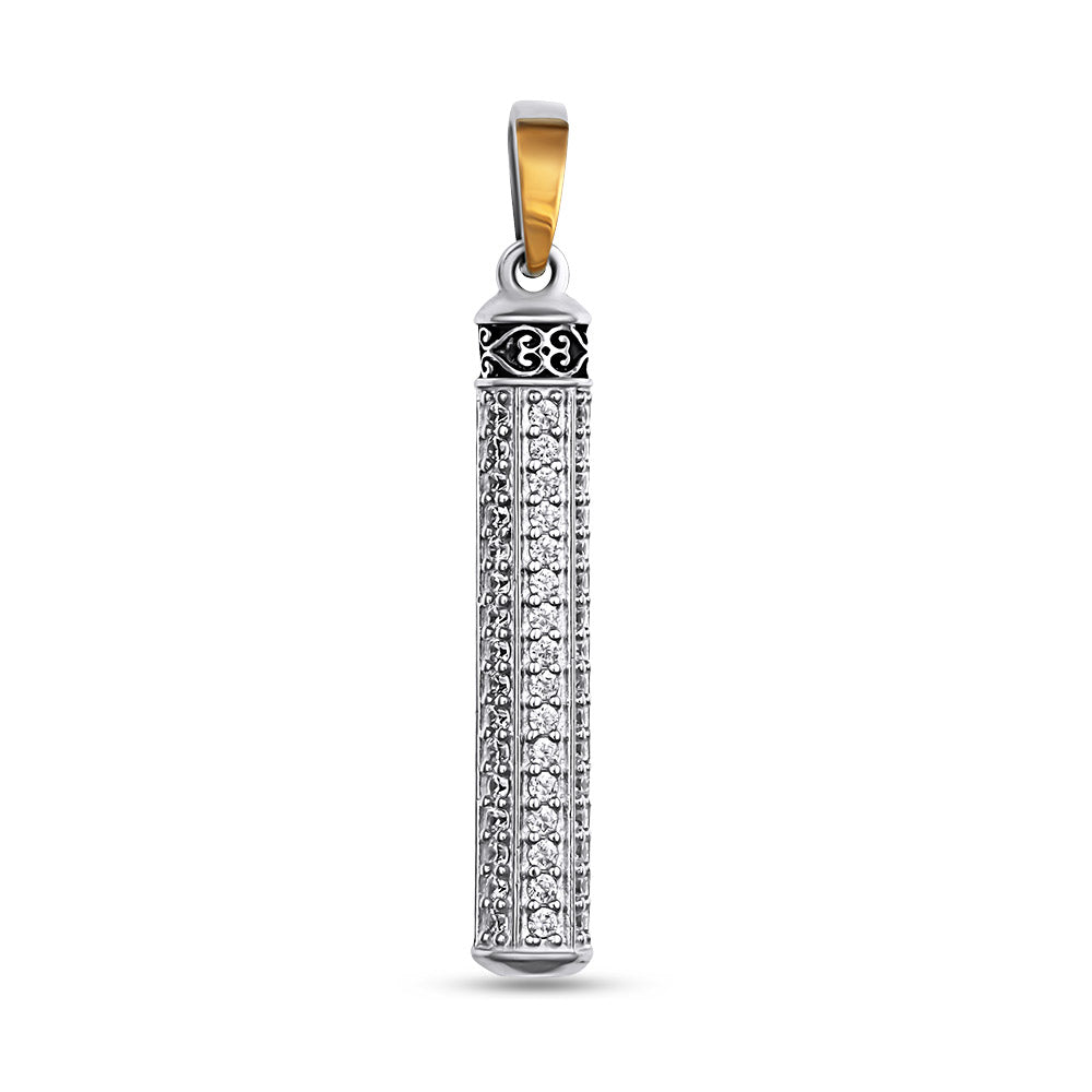 Pendientes de moissanita para mujer | Plata de ley 925 con baño de oro de 18 quilates | Diseño conmovedor