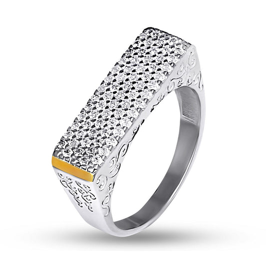 14K Gold Bonded Ring | Sterling Silver