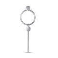 Pendientes de moissanita para mujer | Plata de ley 925 con baño de oro de 18 quilates | Diseño conmovedor