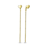 Pendientes de moissanita para mujer | Plata de ley 925 con baño de oro de 18 quilates | Diseño conmovedor