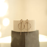 Pendientes de moissanita para mujer | Plata de ley 925 con baño de oro de 18 quilates | Diseño conmovedor