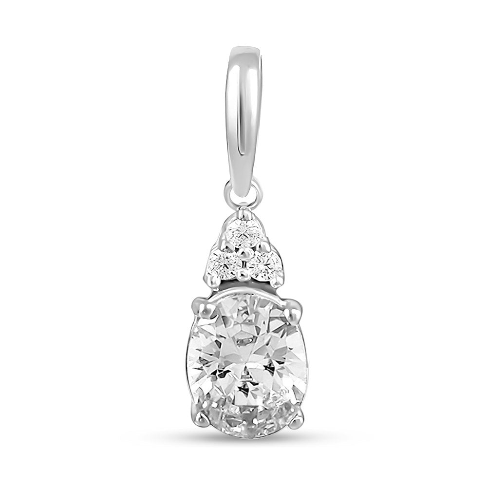 Pendientes de moissanita para mujer | Plata de ley 925 con baño de oro de 18 quilates | Diseño conmovedor