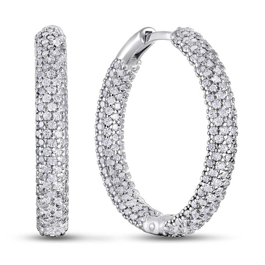 Cubic Zirconia Earrings | Elegant | Sterling Silver