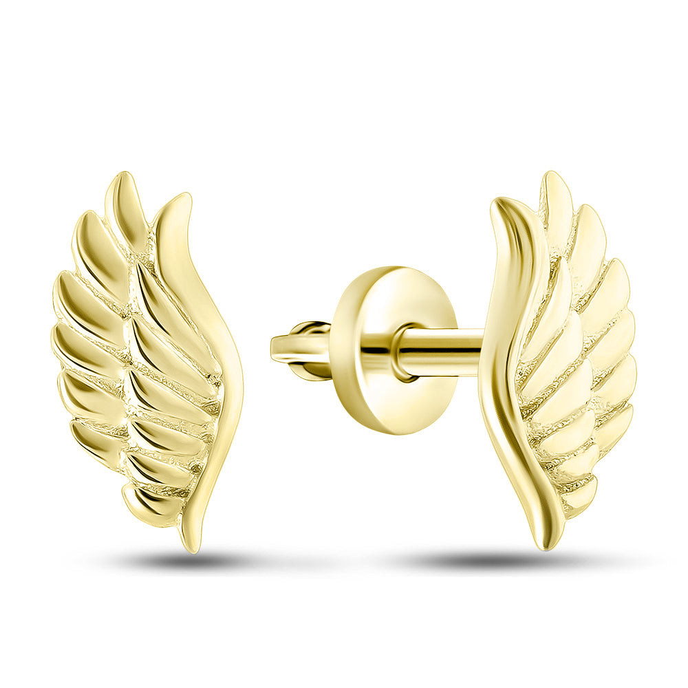 14K Gold Plated Stud Earrings | Everyday | Sterling Silver