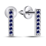 Pendientes de moissanita para mujer | Plata de ley 925 con baño de oro de 18 quilates | Diseño conmovedor