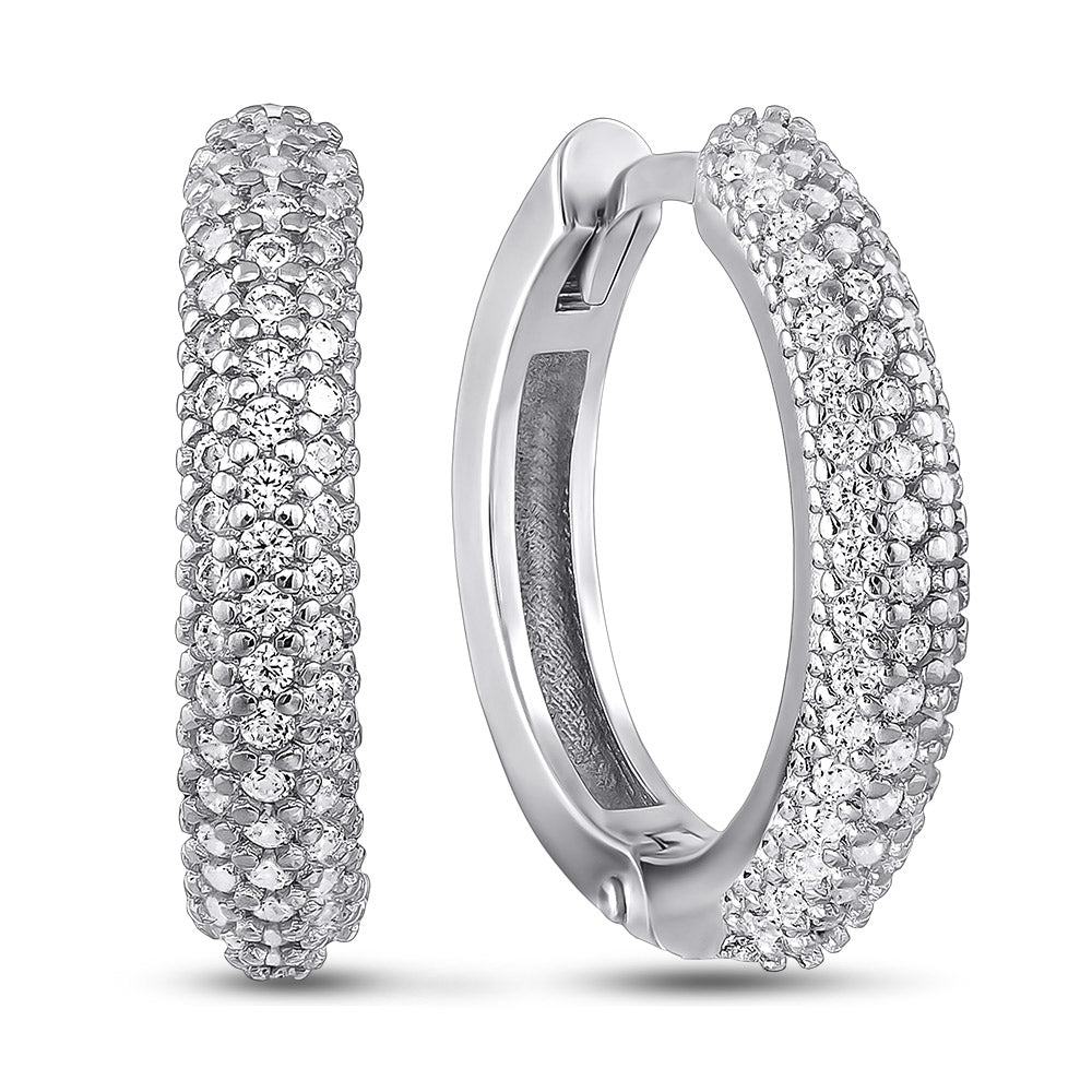 Cubic Zirconia Earrings | Classic | Sterling Silver