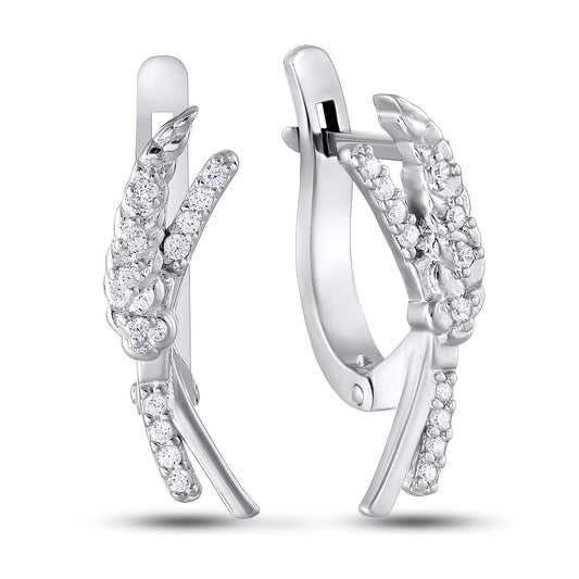 Cubic Zirconia Earrings | Elegant | Sterling Silver