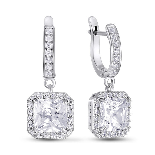 Cubic Zirconia Earrings | Timeless | Sterling Silver
