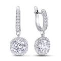 Cubic Zirconia Drop Earrings | Elegant | Sterling Silver