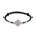 Enamel Bracelet | Black Enamel Elegant | Sterling Silver