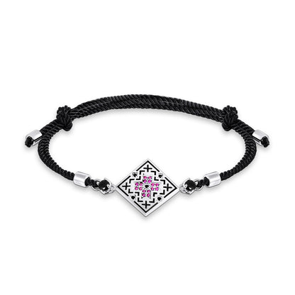 Enamel Bracelet | Black Enamel Elegant | Sterling Silver