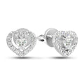 Cubic Zirconia Stud Earrings | Minimalist | Sterling Silver