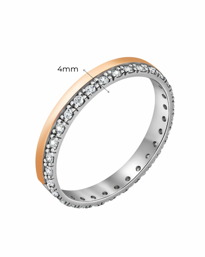 14K Gold Bonded Ring | Infinity | Sterling Silver