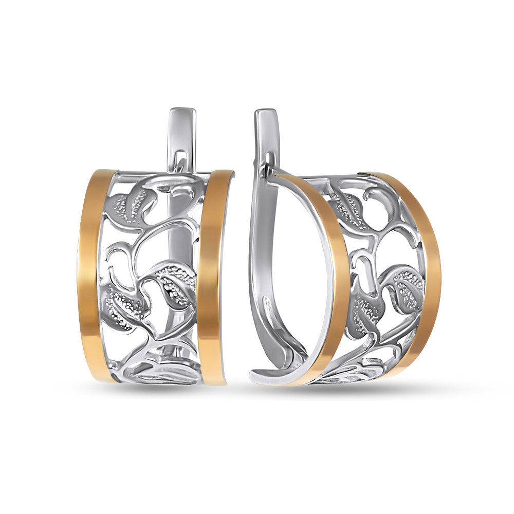 14K Gold Plated Earrings | Coating Barbara | Sterling Silver