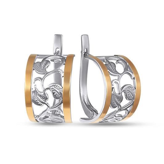 14K Gold Plated Earrings | Coating Barbara | Sterling Silver