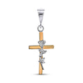 Pendientes de moissanita para mujer | Plata de ley 925 con baño de oro de 18 quilates | Diseño conmovedor