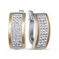 14K Gold Plated Earrings | Elegant Marlene | Sterling Silver