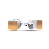 Pendientes de moissanita para mujer | Plata de ley 925 con baño de oro de 18 quilates | Diseño conmovedor