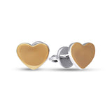 Pendientes de moissanita para mujer | Plata de ley 925 con baño de oro de 18 quilates | Diseño conmovedor