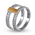 Two-Tone Ring | Sterling Silver