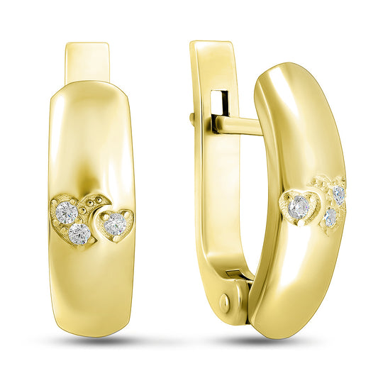 14K Gold Plated Earrings | Minimalist | Sterling Silver