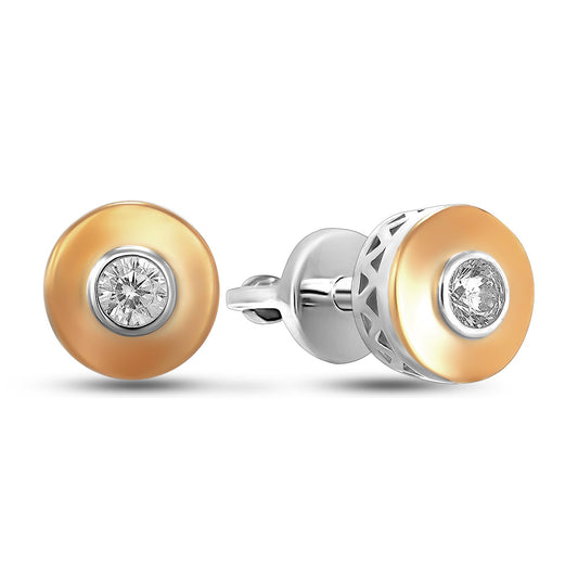 14K Gold Plated Stud Earrings | Timeless | Sterling Silver