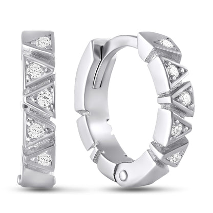 Cubic Zirconia Earrings | Classic | Sterling Silver
