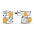 Cubic Zirconia Stud Earrings | Timeless | Sterling Silver