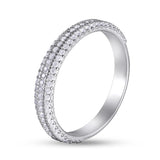 Slim Sterling Silver Ring with White Cubic Zirconia 2038R