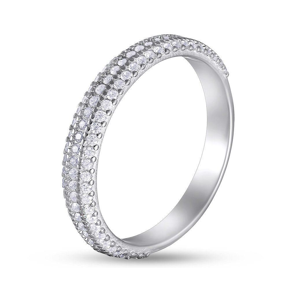Cubic Zirconia Ring | Slim | Sterling Silver